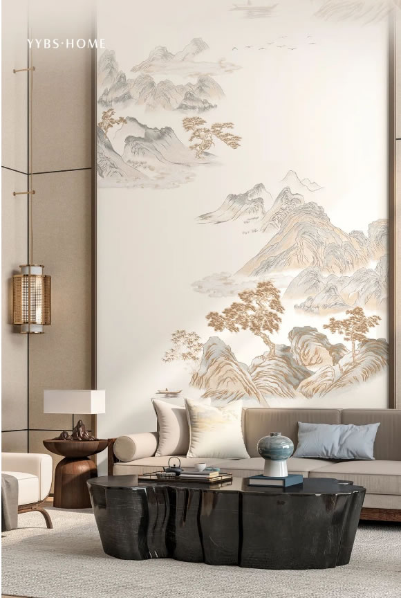 伊伊布舍墻布背景|錦繡山河 A beautiful land